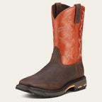 WorkHog Wide Square Toe Work Boot 3-4 Front