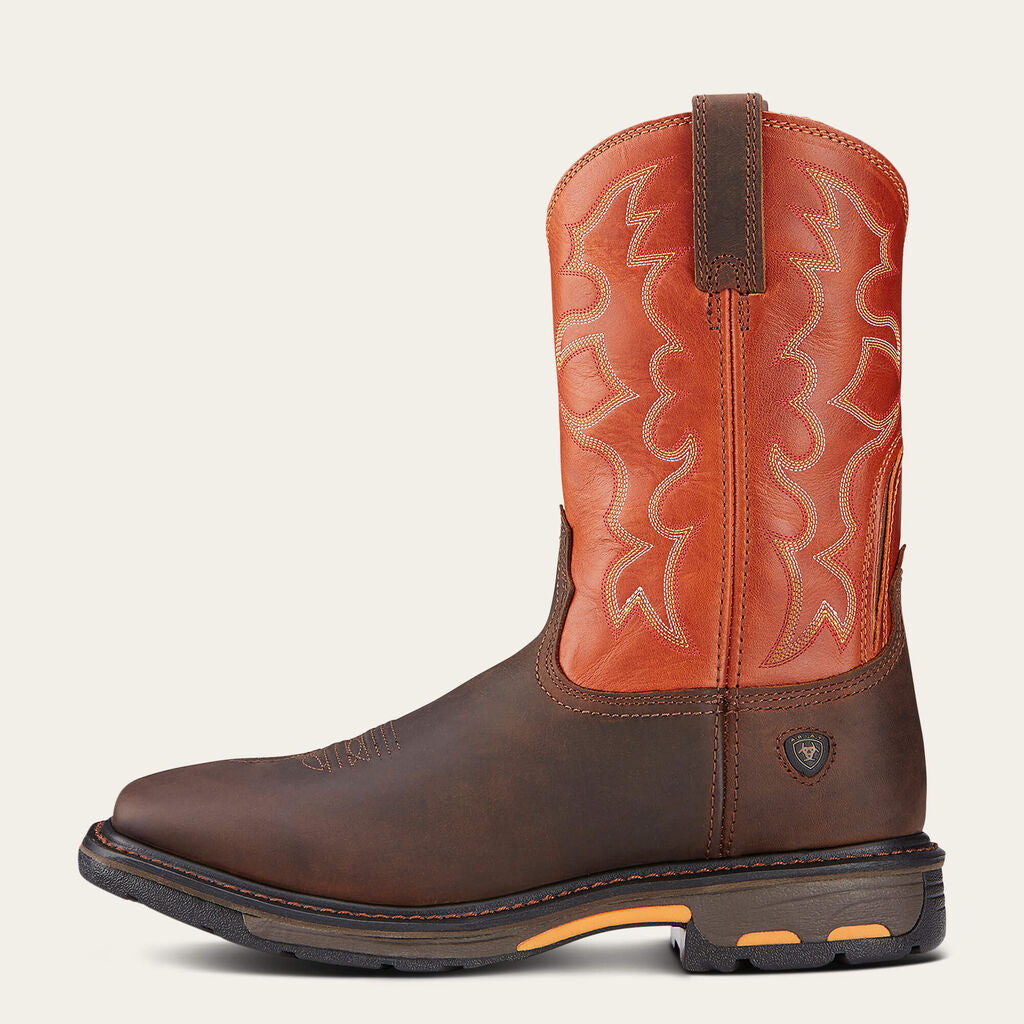 WorkHog Wide Square Toe Work Boot Side