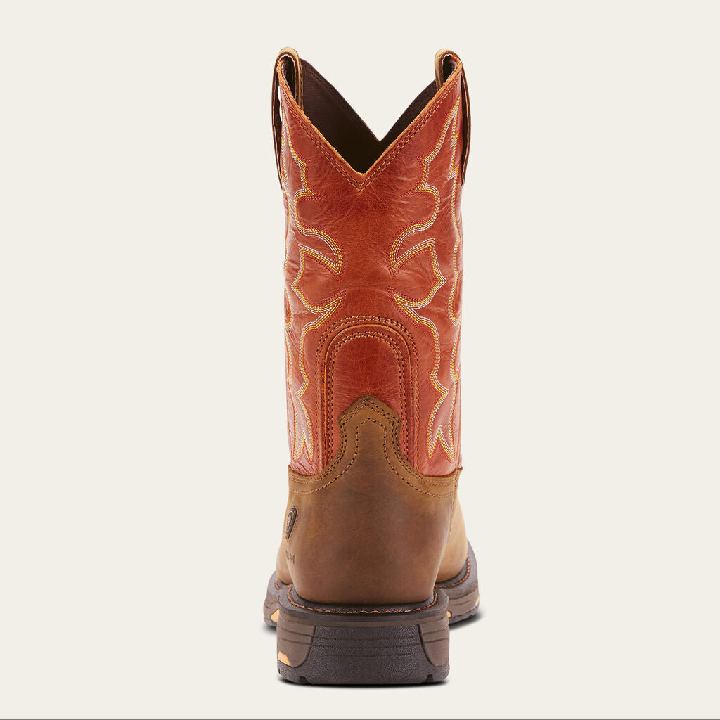 WorkHog Wide Square Toe Steel Toe Work Boot Heel
