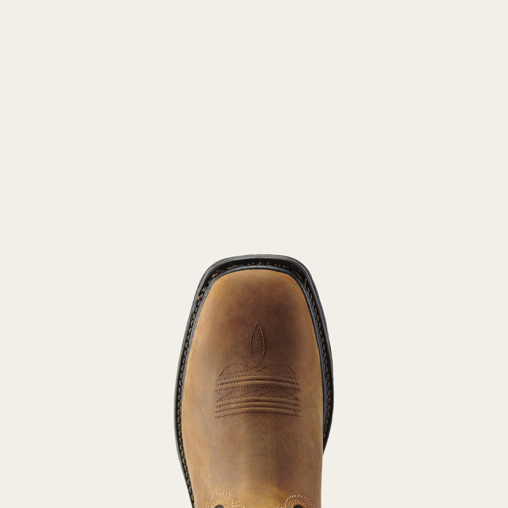 WorkHog Wide Square Toe Waterproof Steel Toe Work Boot Toe