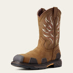 OverDrive Wide Square Toe Composite Toe Work Boot 3-4 Front