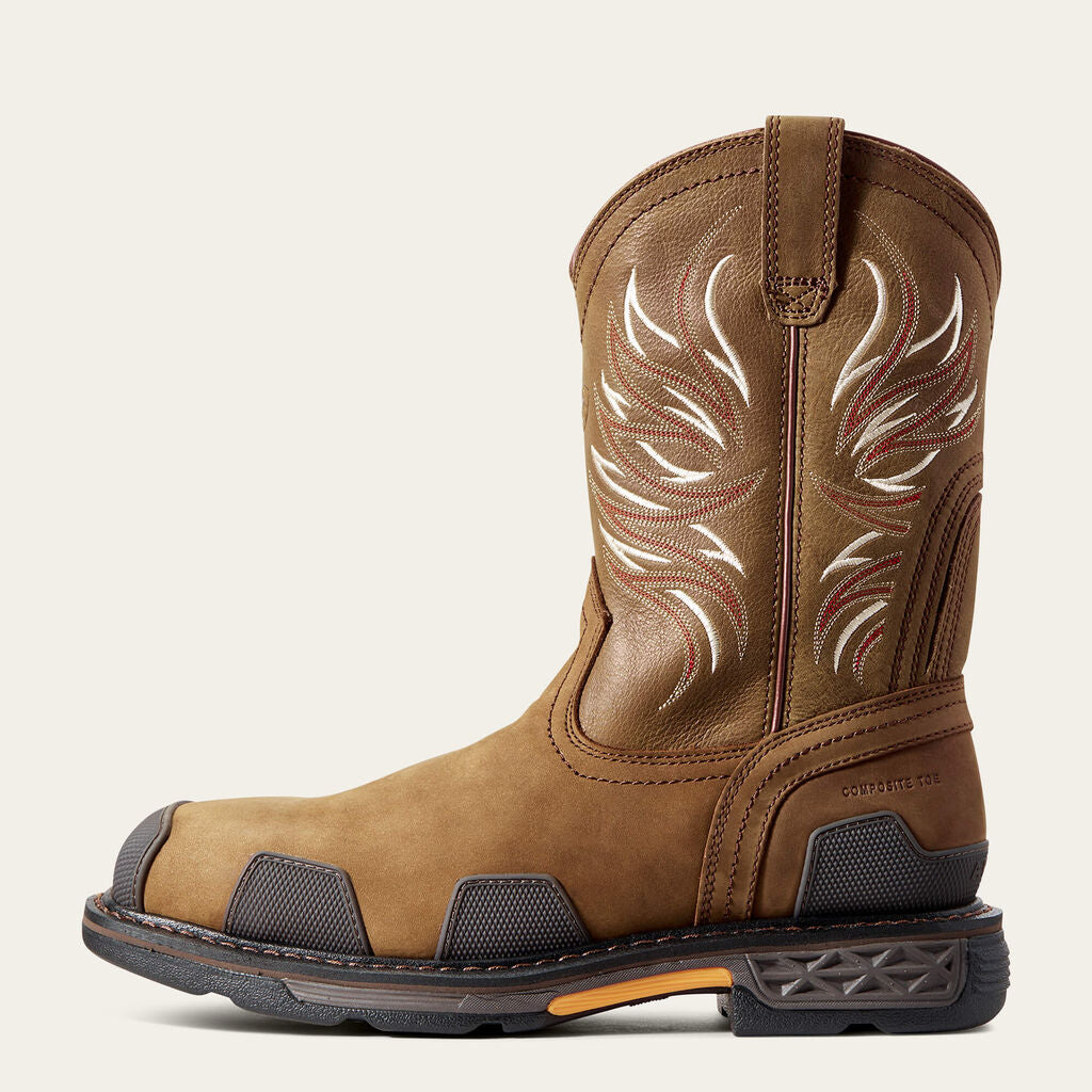 OverDrive Wide Square Toe Composite Toe Work Boot Side