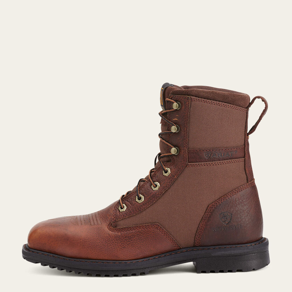 RigTek 8" Wide Square Toe Composite Toe Work Boot Side