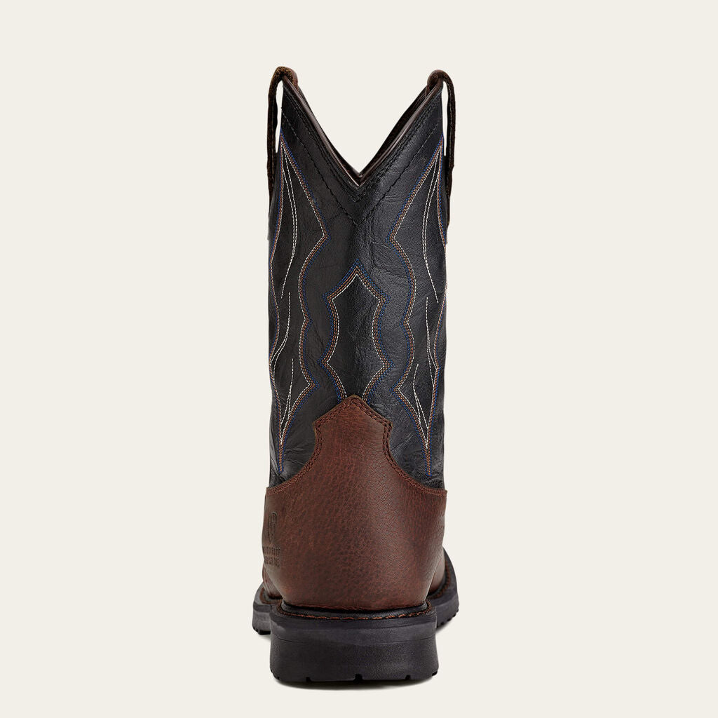 RigTek Wide Square Toe Waterproof Composite Toe Work Boot Heel