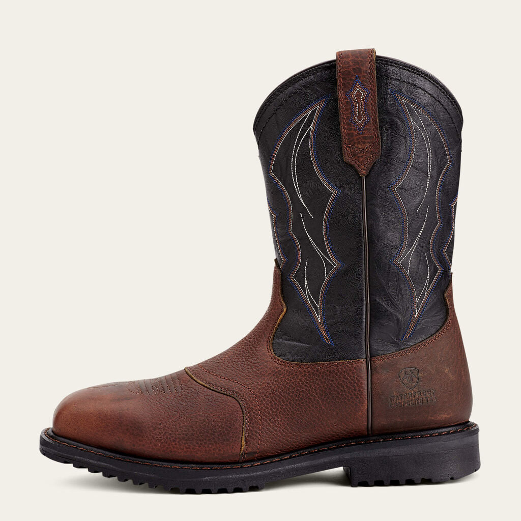 RigTek Wide Square Toe Waterproof Composite Toe Work Boot Side