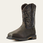 WorkHog Wide Square Toe MetGuard Waterproof Composite Toe Work Boot 3-4 Front
