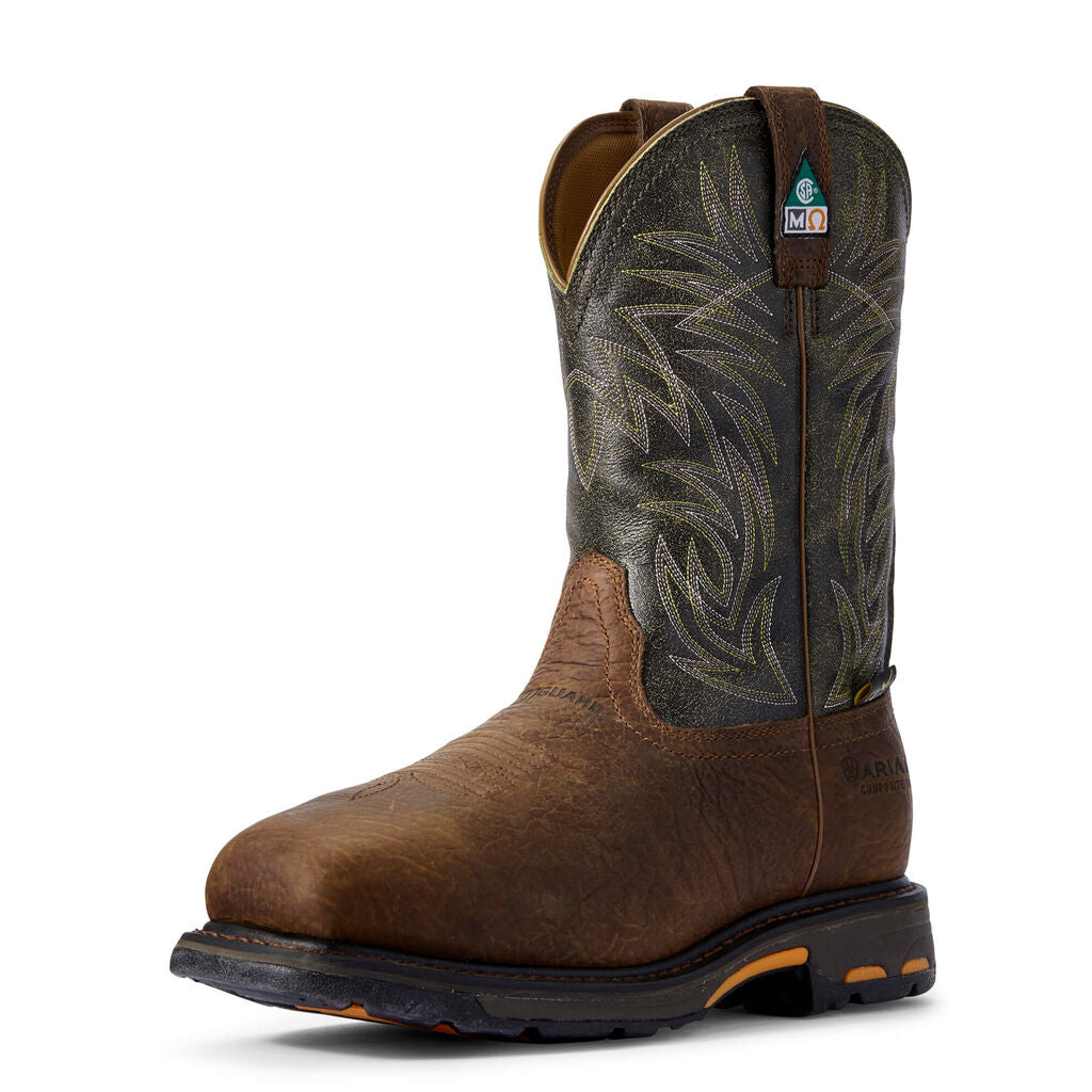 WorkHog Wide Square Toe MetGuard CSA MetGuard Composite Toe Work Boot 3-4 Front