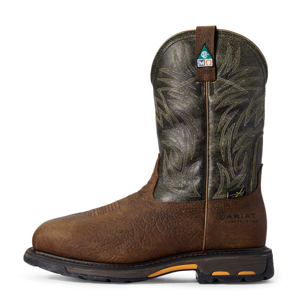 WorkHog Wide Square Toe MetGuard CSA MetGuard Composite Toe Work Boot Side