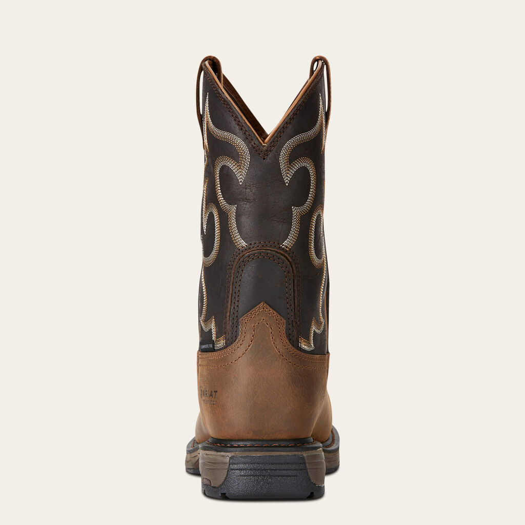 WorkHog Wide Square Toe 400g Waterproof Composite Toe Work Boot Heel