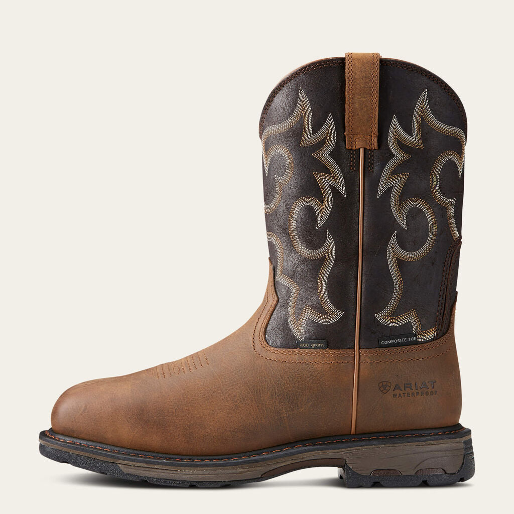 WorkHog Wide Square Toe 400g Waterproof Composite Toe Work Boot Side