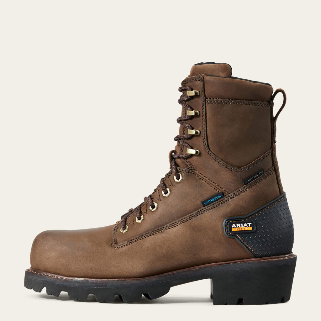 Powerline 8" Waterproof Composite Toe Work Boot Side