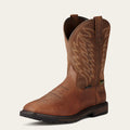 Groundbreaker Wide Square Toe MetGuard Steel Toe Work Boot 3-4 Front
