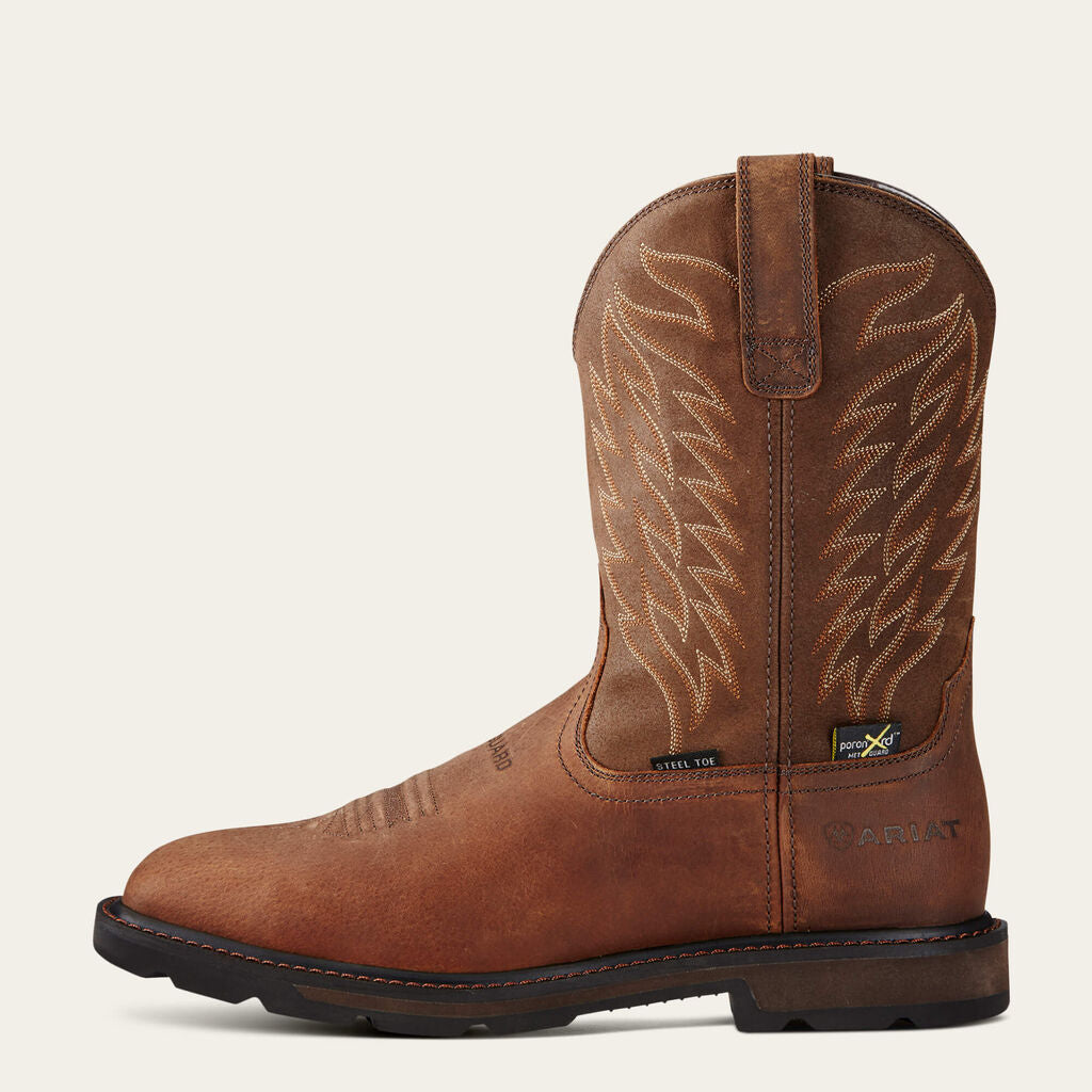 Groundbreaker Wide Square Toe MetGuard Steel Toe Work Boot Side