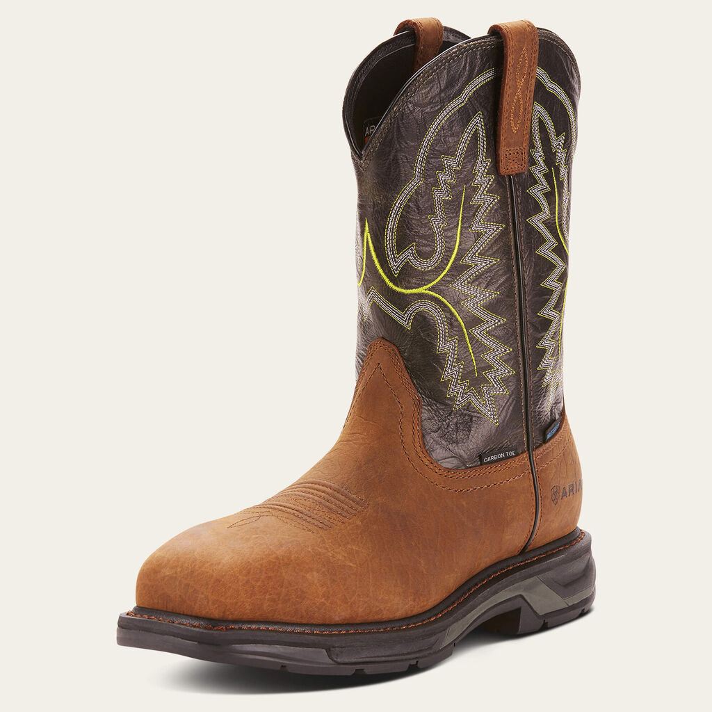 WorkHog XT Waterproof Carbon Toe Work Boot 3-4 Front