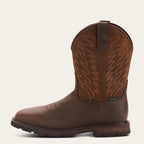 Groundbreaker Wide Square Toe Waterproof Steel Toe Work Boot Side