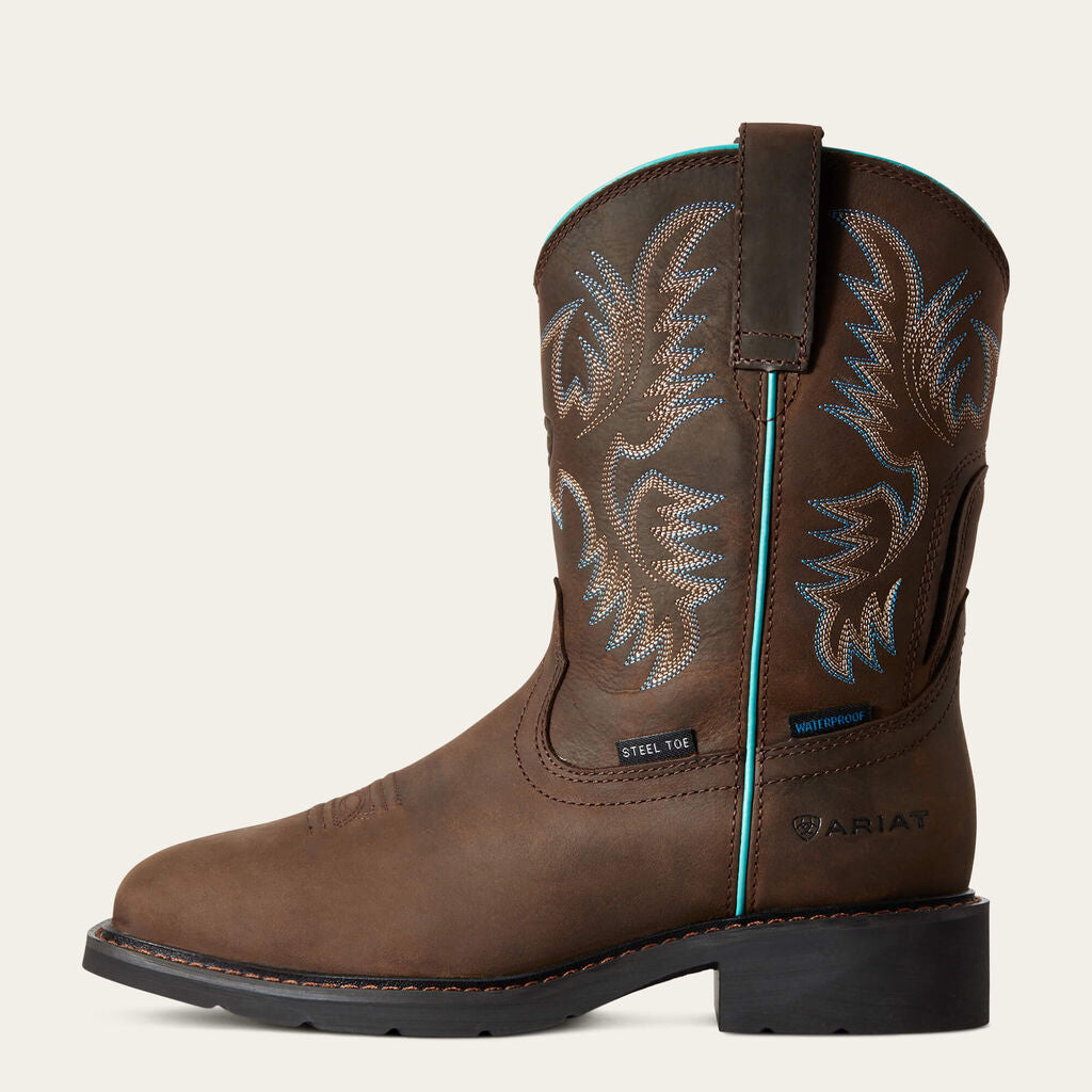 Krista Waterproof Steel Toe Work Boot Side