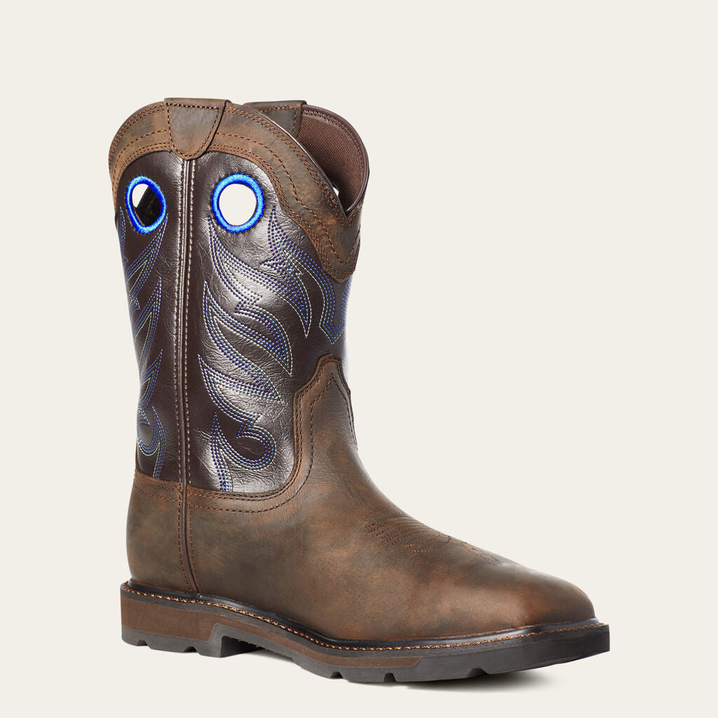 Groundwork Waterproof Wide Square Toe Steel Toe Work Boot Medial