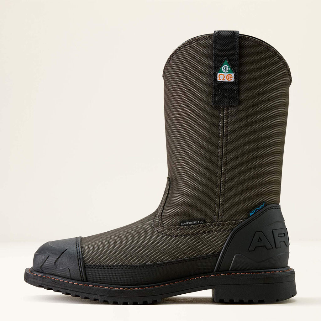 RigTEK Wildcat Pull-On CSA Waterproof Wide Square Toe Composite Toe Work Boot Side