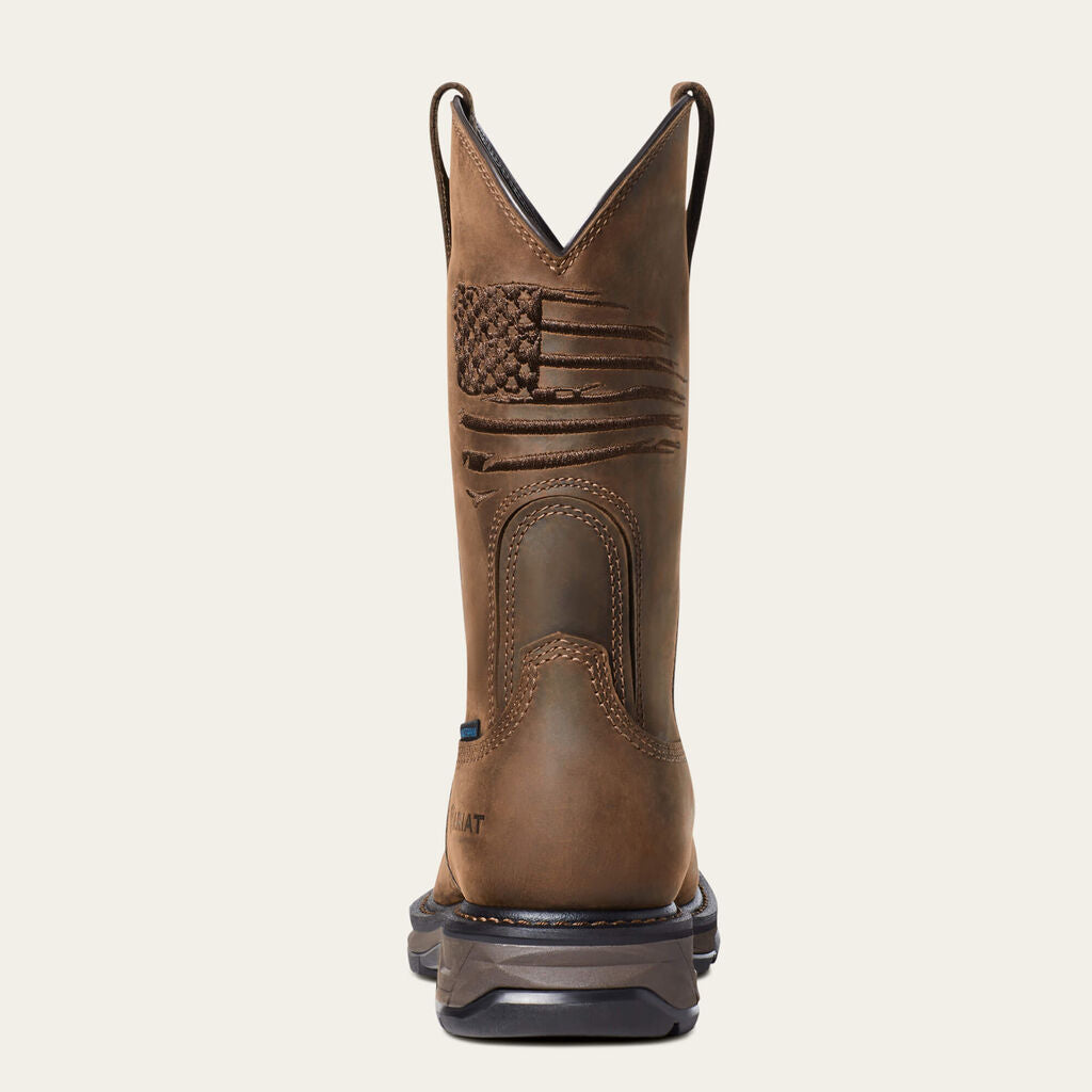 WorkHog XT Patriot Waterproof Carbon Toe Work Boot Heel