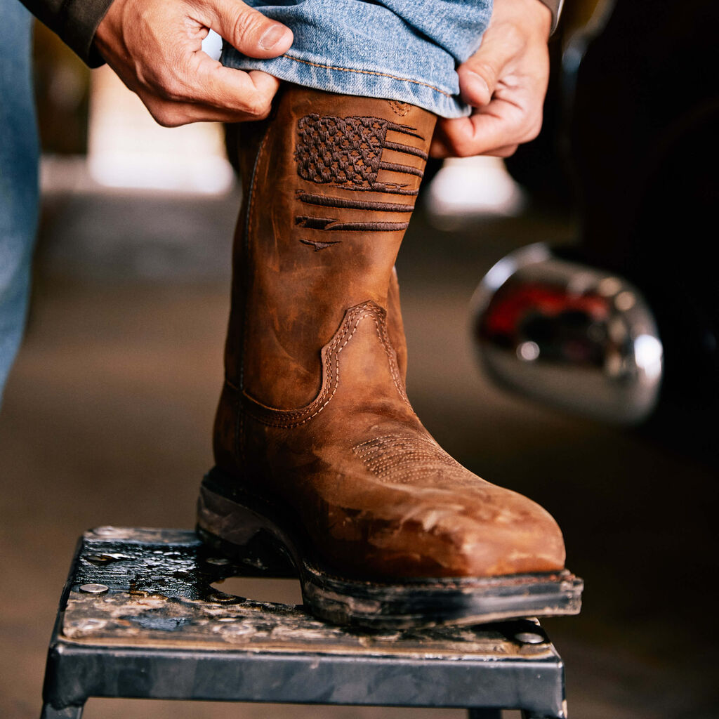 WorkHog XT Patriot Waterproof Carbon Toe Work Boot Lifestyle