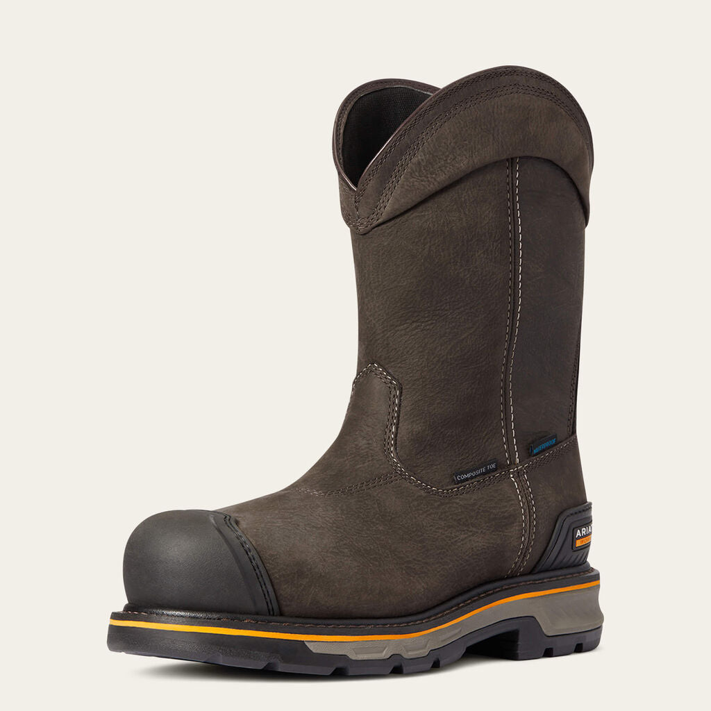 Stump Jumper Pull-On Waterproof Composite Toe Work Boot 3-4 Front