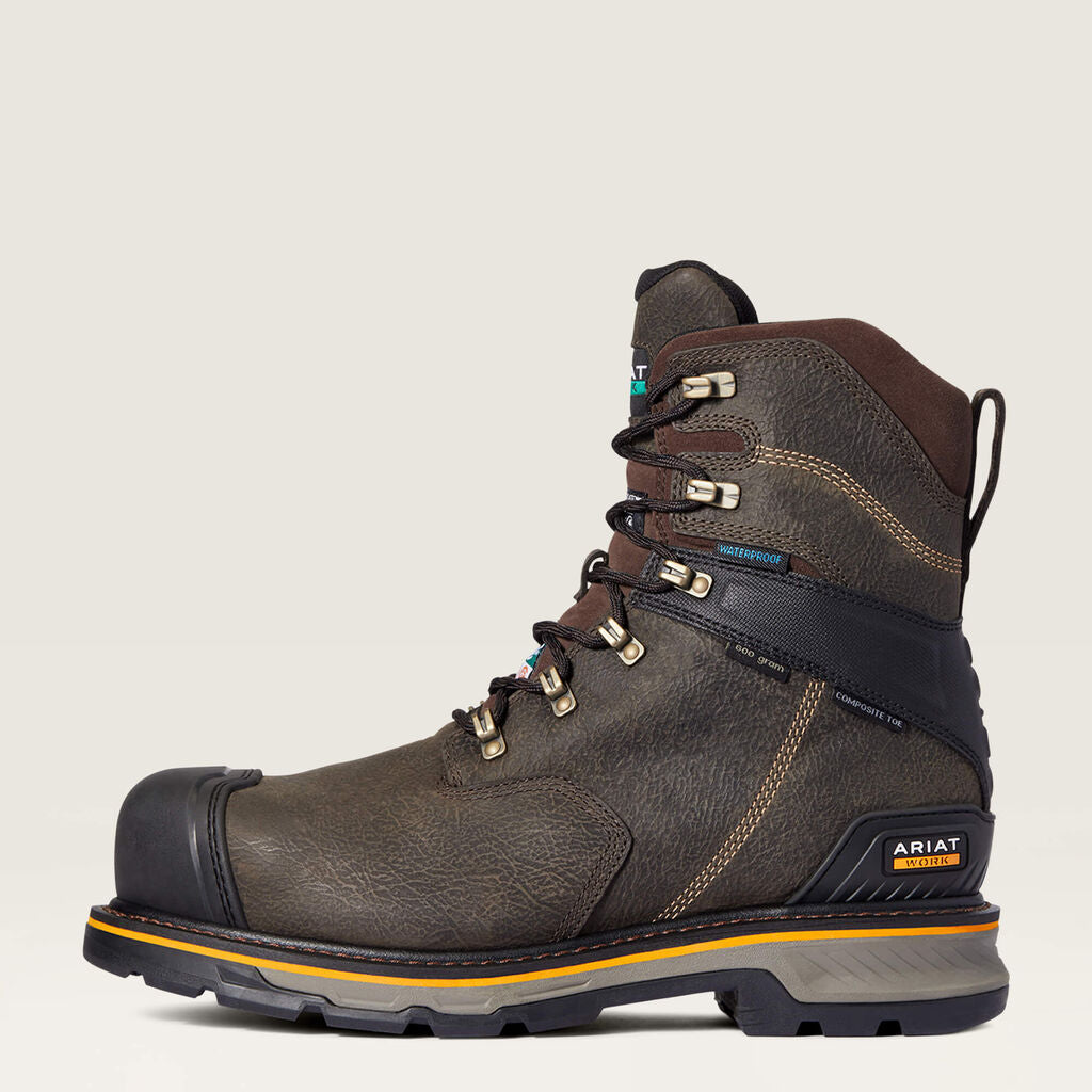 Stump Jumper 8" CSA Glacier Grip Waterproof 600g Composite Toe Work Boot Side