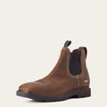 Groundbreaker Chelsea Wide Square Toe Waterproof Work Boot 3-4 Front
