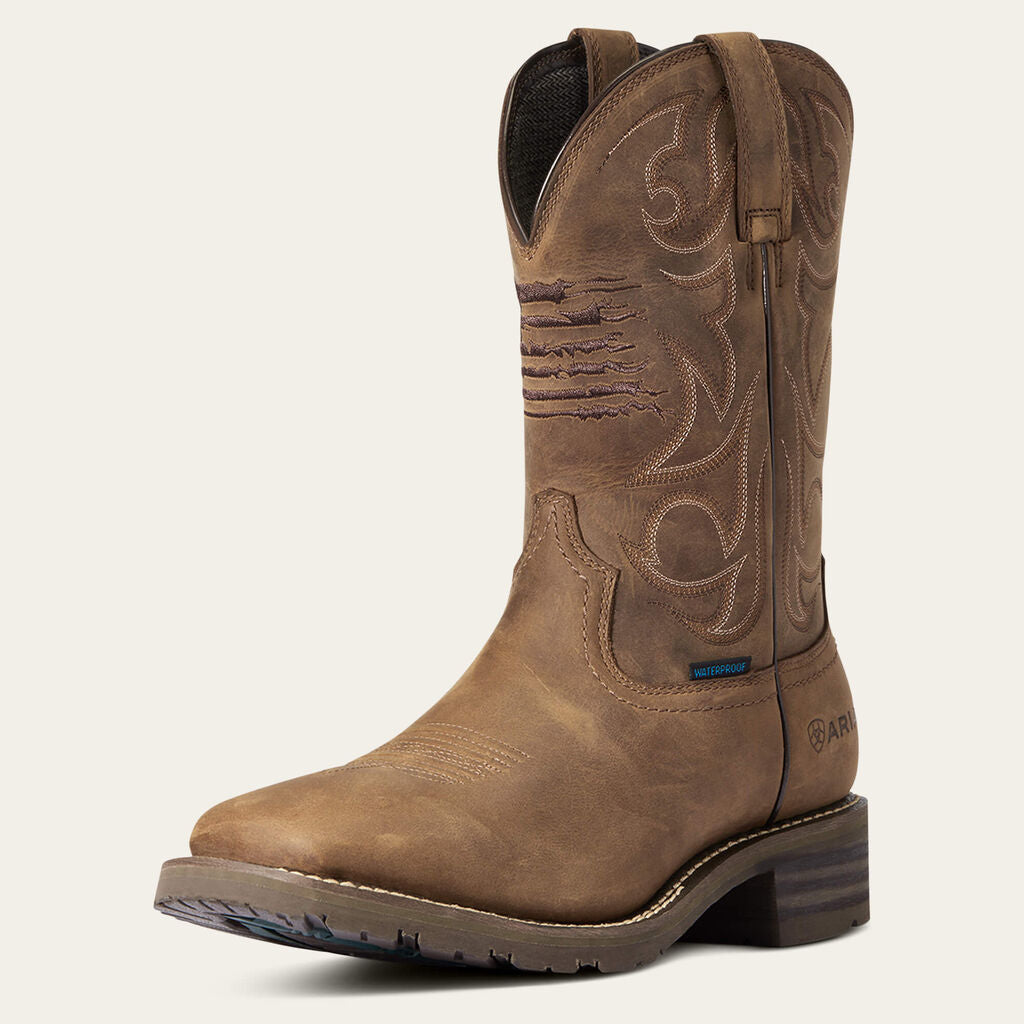 Hybrid Patriot Waterproof Western Boot 3-4 Front