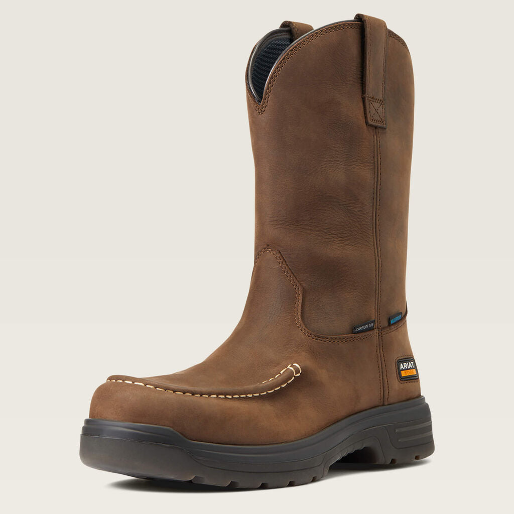 Turbo Moc Toe Waterproof Carbon Toe Work Boot 3-4 Front
