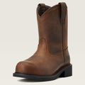 Fatbaby Work Pull-On Steel Toe Work Boot 3-4 Front