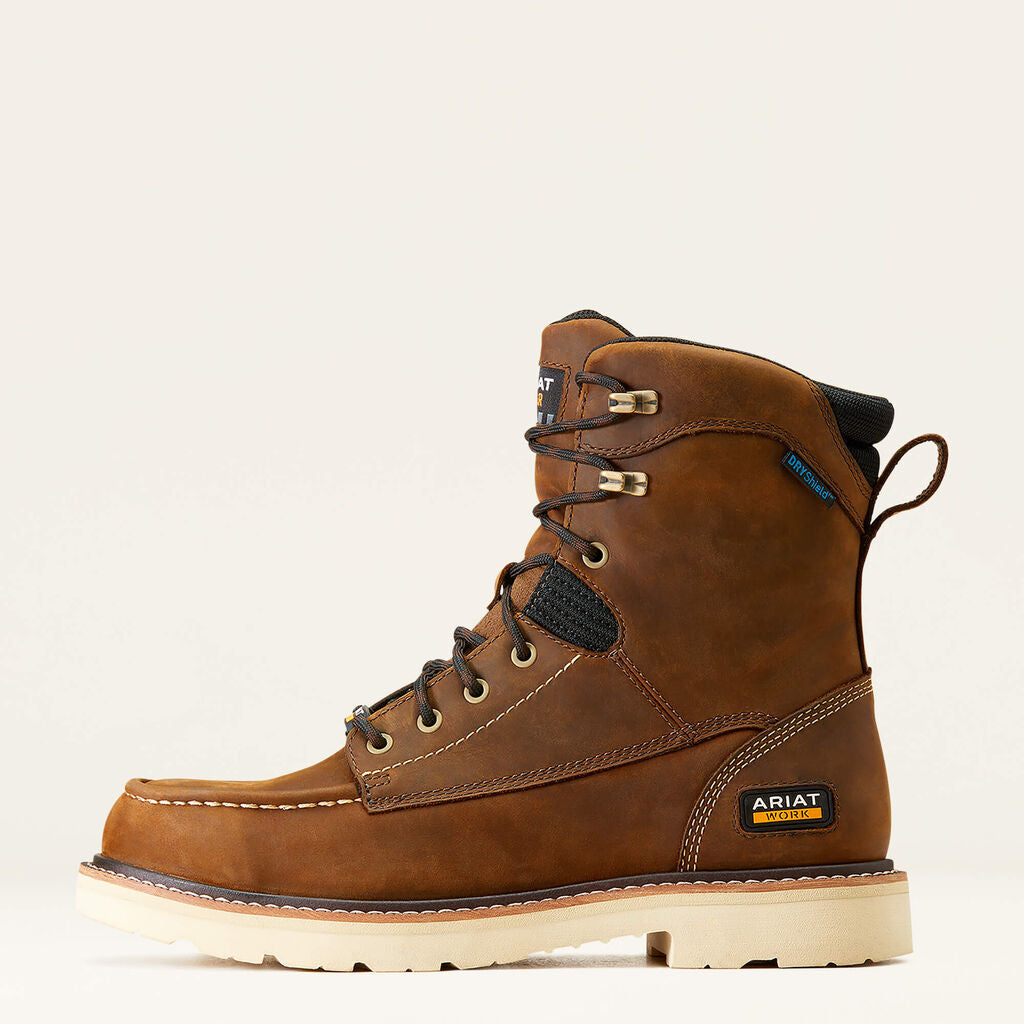 Rebar Lift 8" Waterproof Work Boot Side