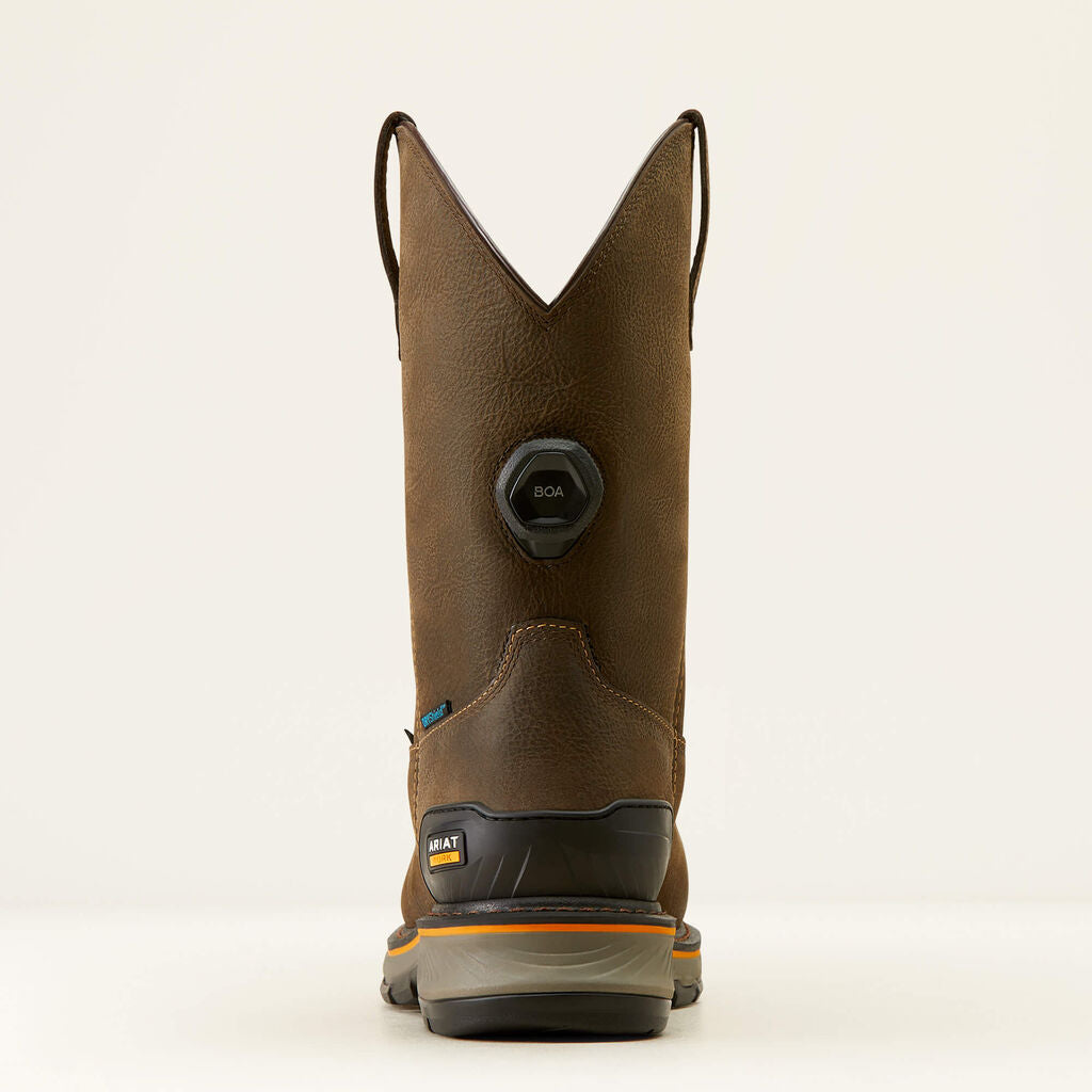 Stump Jumper Pull-On BOA Waterproof Composite Toe Work Boot Heel