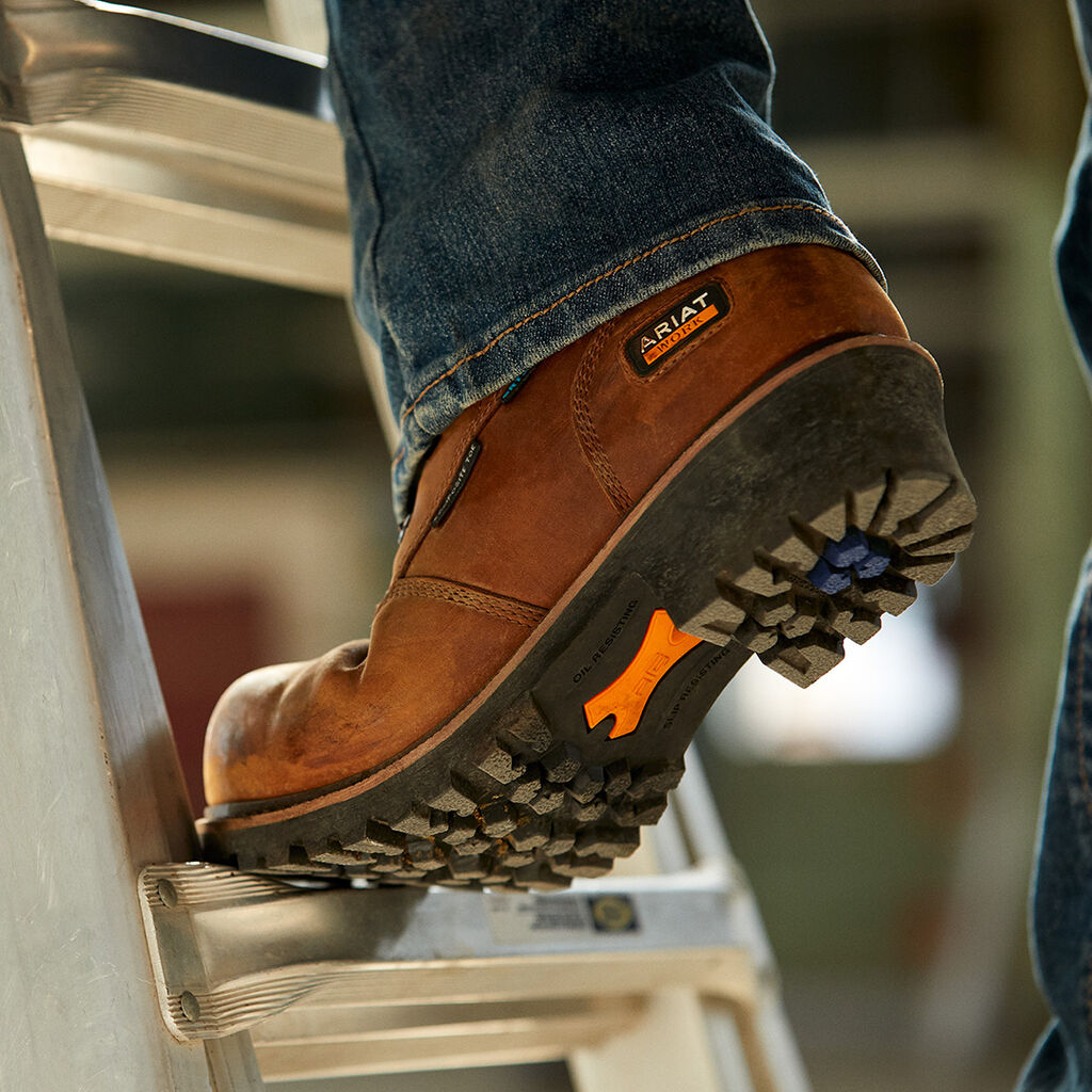 Logger Shock Shield Waterproof Composite Toe Work Boot Lifestyle