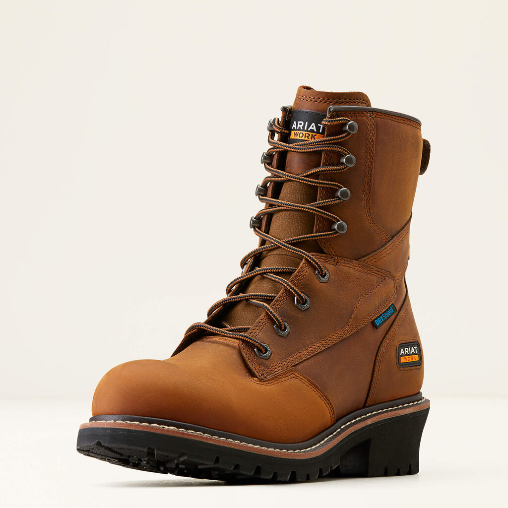 Logger Shock Shield Waterproof Work Boot 3-4 Front