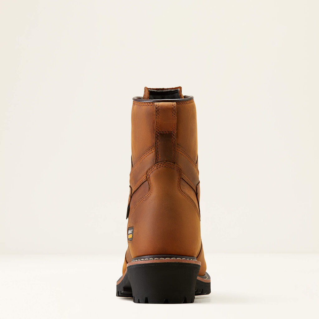 Logger Shock Shield Waterproof Work Boot Heel