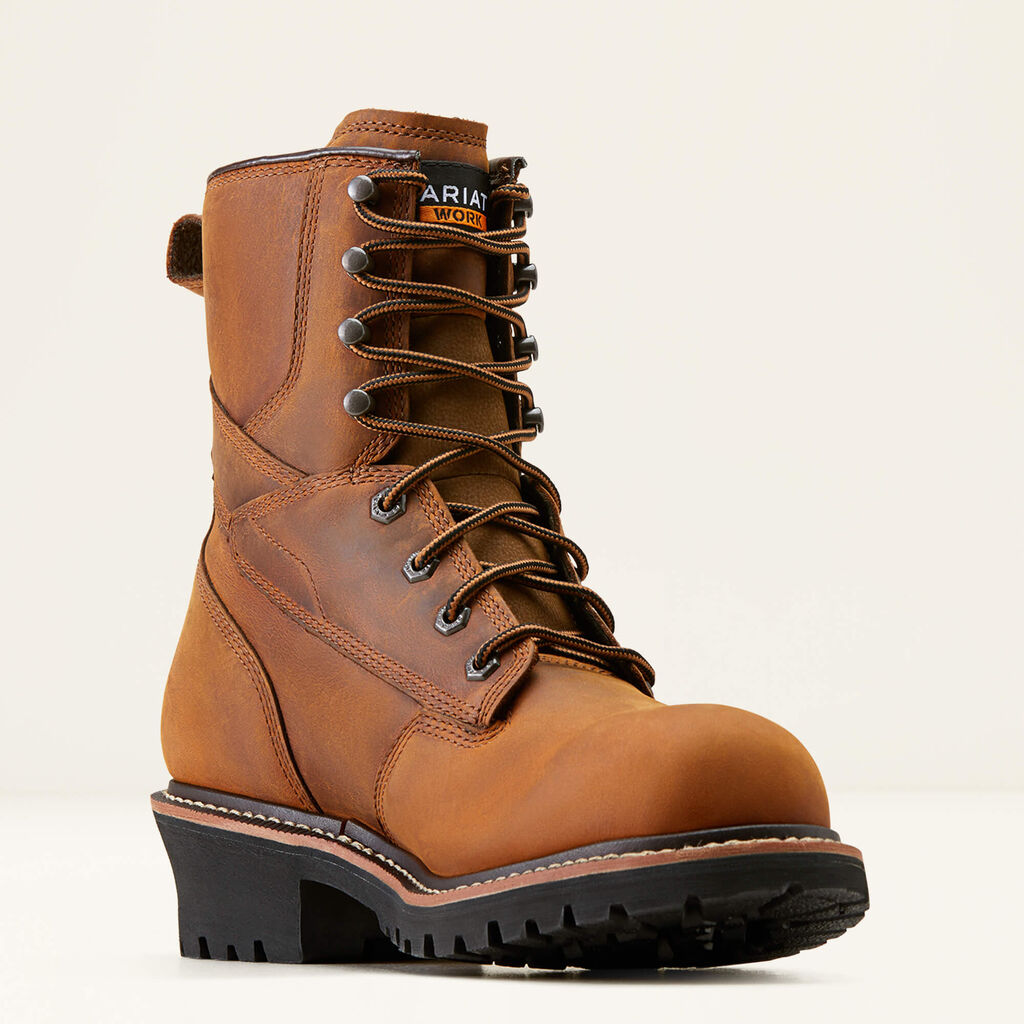Logger Shock Shield Waterproof Work Boot Medial