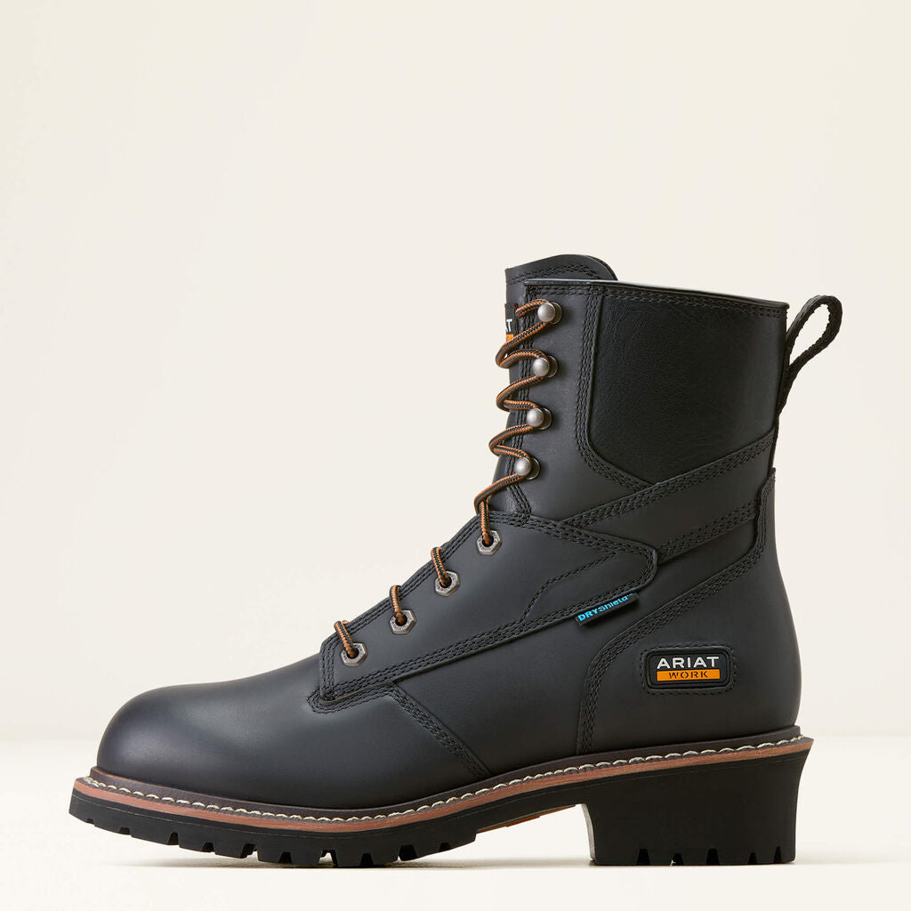 Logger Shock Shield Waterproof Work Boot Side