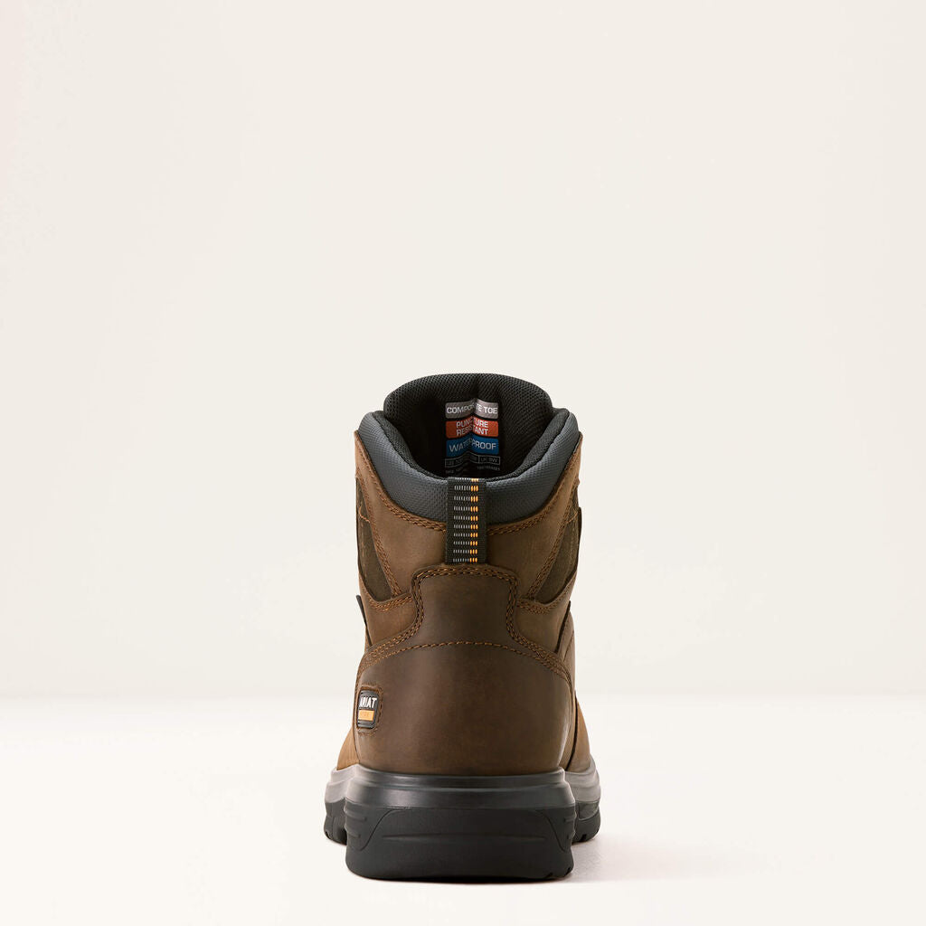 Turbo 6" CSA Waterproof Carbon Toe Work Boot Heel