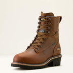 Logger Shock Shield Waterproof Insulated Work Boot 3-4 Front