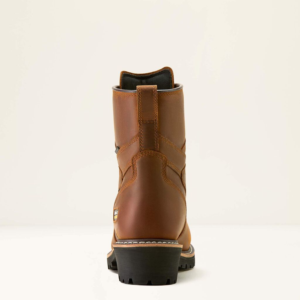 Logger Shock Shield Waterproof Insulated Work Boot Heel