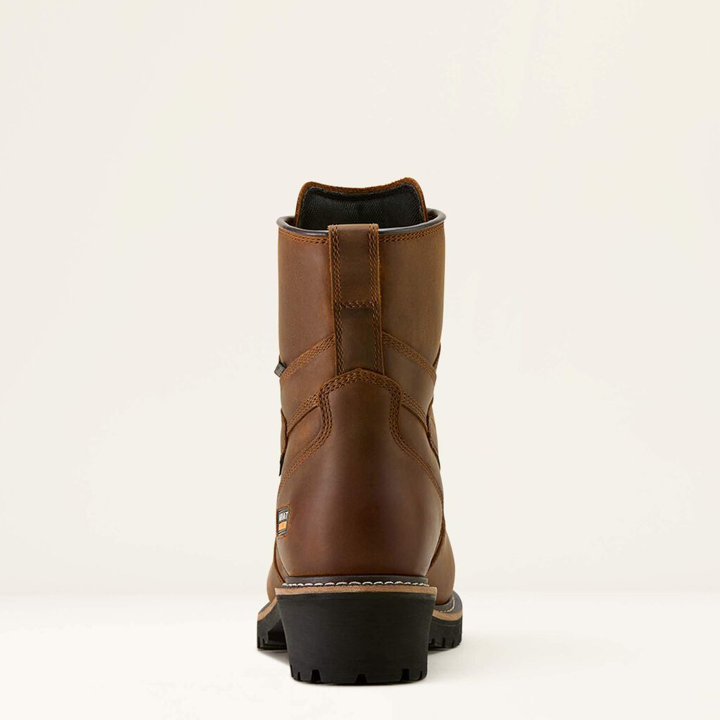 Logger Shock Shield Waterproof Insulated Composite Toe Work Boot Heel