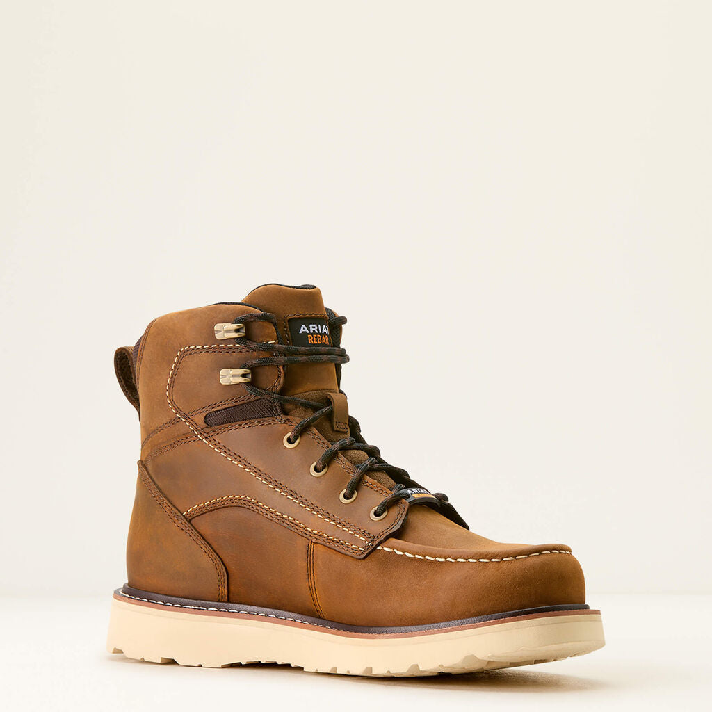 Rebar Wedge Moc Toe 6" Waterproof Work Boot Medial