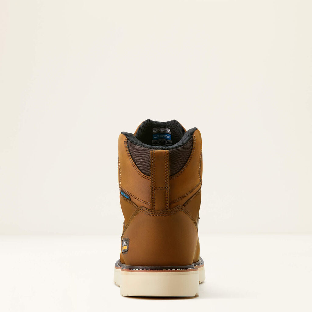 Rebar Wedge Moc Toe 6" Waterproof Composite Toe Work Boot Heel
