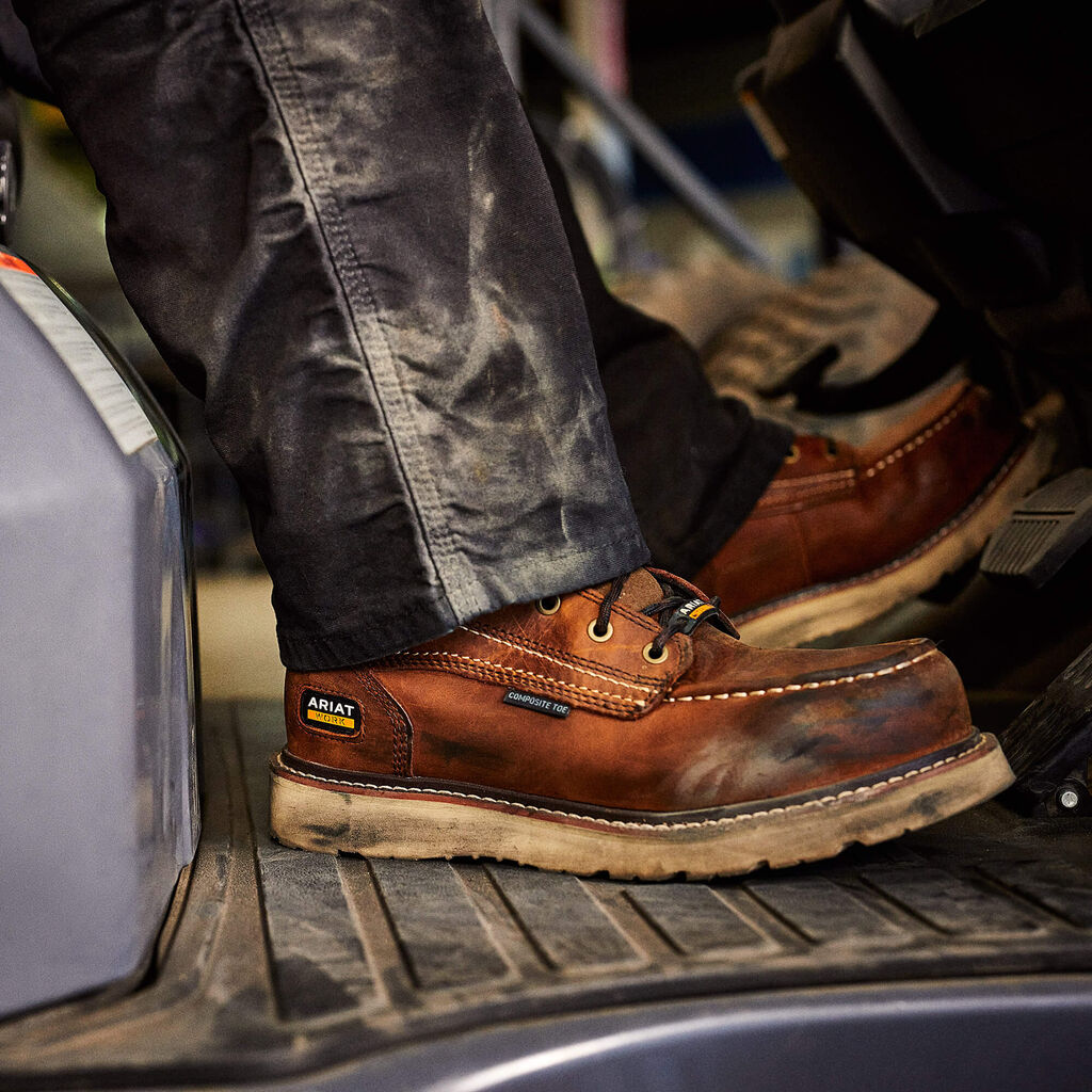 Rebar Wedge Moc Toe 6" Waterproof Composite Toe Work Boot Lifestyle