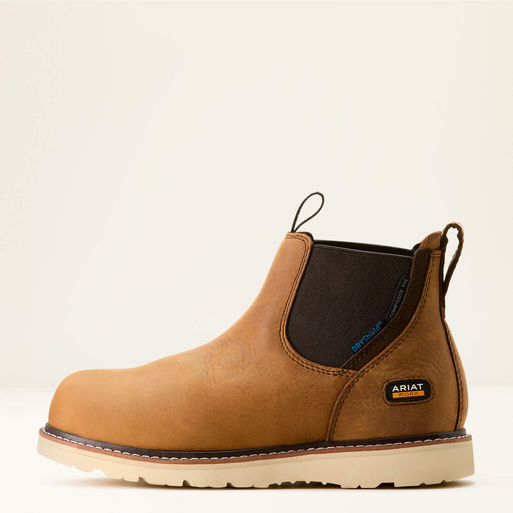 Rebar Wedge Chelsea Waterproof Composite Toe Work Boot Side