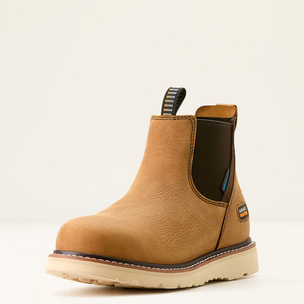 Rebar Wedge Chelsea Waterproof Work Boot 3-4 Front