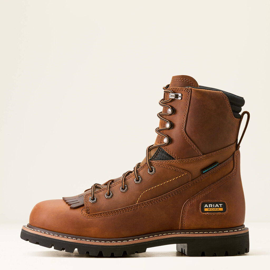 Longview Shock Shield 8" Waterproof Work Boot Side