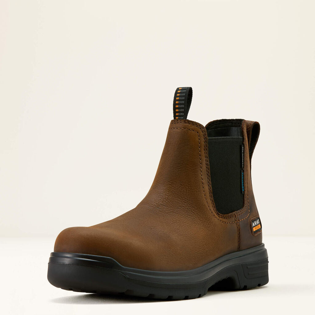 Turbo Chelsea CSA Waterproof Carbon Toe Work Boot 3-4 Front
