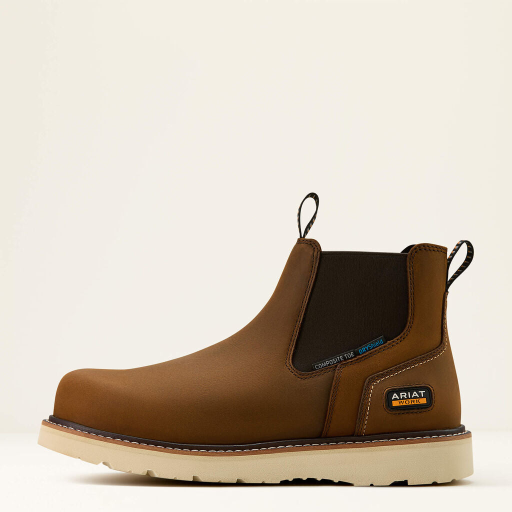 Rebar Wedge Chelsea Waterproof Composite Toe Work Boot Side