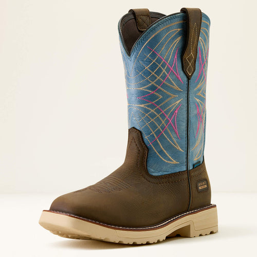 Activator Waterproof Wide Square Toe Work Boot 3-4 Front